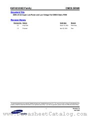 K6F4016V6D FAMILY datasheet pdf Samsung Electronic