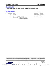 K6F4016U6D FAMILY datasheet pdf Samsung Electronic