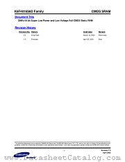 K6F4016S6D FAMILY datasheet pdf Samsung Electronic