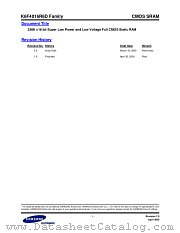 K6F4016R6D FAMILY datasheet pdf Samsung Electronic