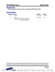 K6F4008U2D FAMILY datasheet pdf Samsung Electronic