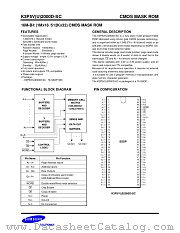 K3P5V1000D-SC, K3P5U1000D-SC datasheet pdf Samsung Electronic