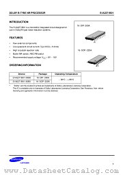 S1A2271B01 datasheet pdf Samsung Electronic