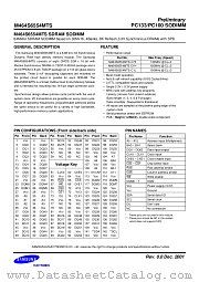 M464S6554MTS datasheet pdf Samsung Electronic