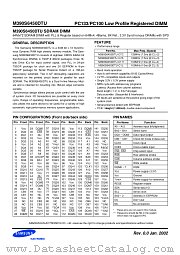 M390S6450DTU datasheet pdf Samsung Electronic