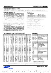 M390S2858DT1 datasheet pdf Samsung Electronic