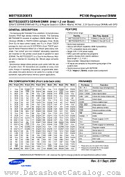 M377S3320DT3 datasheet pdf Samsung Electronic