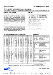 M377S3253DT3 datasheet pdf Samsung Electronic