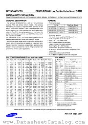 M374S6453CTU datasheet pdf Samsung Electronic