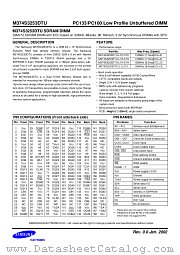 M374S3253DTU datasheet pdf Samsung Electronic