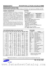 M366S6453DTU datasheet pdf Samsung Electronic