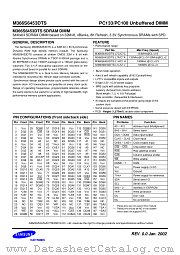 M366S6453DTS datasheet pdf Samsung Electronic