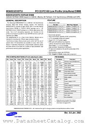 M366S3253DTU datasheet pdf Samsung Electronic