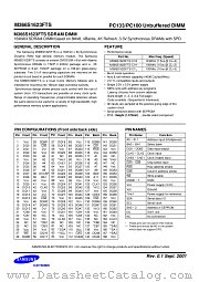 M366S1623FTS datasheet pdf Samsung Electronic
