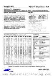 M366S0424FTS datasheet pdf Samsung Electronic