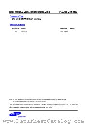 K9K1208U0A-VC(I)B0 datasheet pdf Samsung Electronic