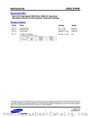 K6R1016V1D datasheet pdf Samsung Electronic