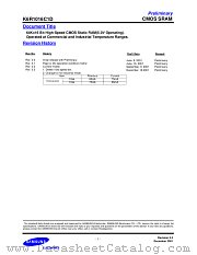 K6R1016C1D datasheet pdf Samsung Electronic