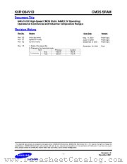 K6R1004V1D datasheet pdf Samsung Electronic