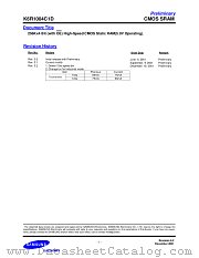 K6R1004C1D datasheet pdf Samsung Electronic