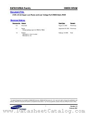 K6F8016R6A FAMILY datasheet pdf Samsung Electronic