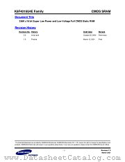 K6F4016U4E FAMILY datasheet pdf Samsung Electronic