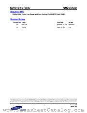 K6F4016R6E FAMILY datasheet pdf Samsung Electronic