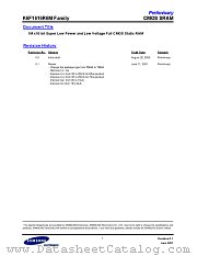 K6F1616R6M FAMILY datasheet pdf Samsung Electronic