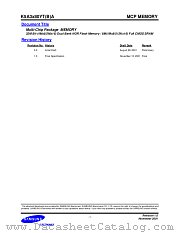 K5A3380YTA, K5A3380YBA datasheet pdf Samsung Electronic