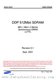 K4S511632C datasheet pdf Samsung Electronic