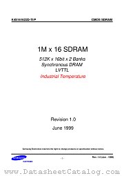 K4S161622D-TC/L/I/P datasheet pdf Samsung Electronic
