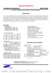 K4F660812D, K4F640812D datasheet pdf Samsung Electronic