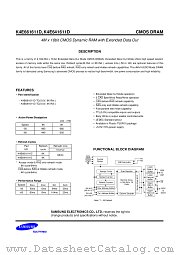 K4E661611D, K4E641611D datasheet pdf Samsung Electronic