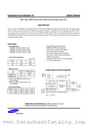 K4E660811D, K4E640811D datasheet pdf Samsung Electronic