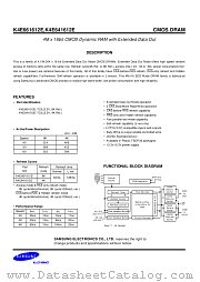 K4E661612E, K4E641612E datasheet pdf Samsung Electronic