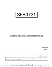S6B0721 datasheet pdf Samsung Electronic