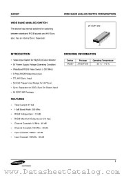 KA2507 datasheet pdf Samsung Electronic