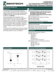 LCDA15C-6 datasheet pdf Semtech