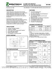 EZ1585 datasheet pdf Semtech