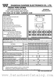 US2MA datasheet pdf Shanghai Sunrise Electronics