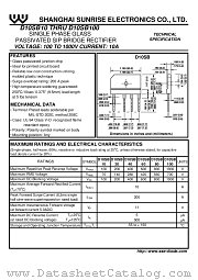 D10SB20 datasheet pdf Shanghai Sunrise Electronics