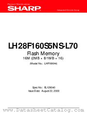 LH28F160S5NS-L70 datasheet pdf SHARP