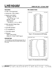 LH5164AV datasheet pdf SHARP