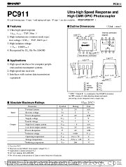 PC911 datasheet pdf SHARP