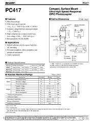 PC417 datasheet pdf SHARP