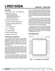 LH521028A datasheet pdf SHARP