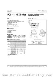 PC814XNSZ-SERIES datasheet pdf SHARP