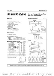PC3Q64Q datasheet pdf SHARP