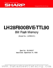 LH28F800BVE-TTL90 datasheet pdf SHARP