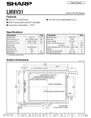 LM8V31 datasheet pdf SHARP